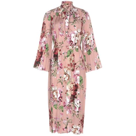 vestito rosa gucci|gucci floral dresses for women.